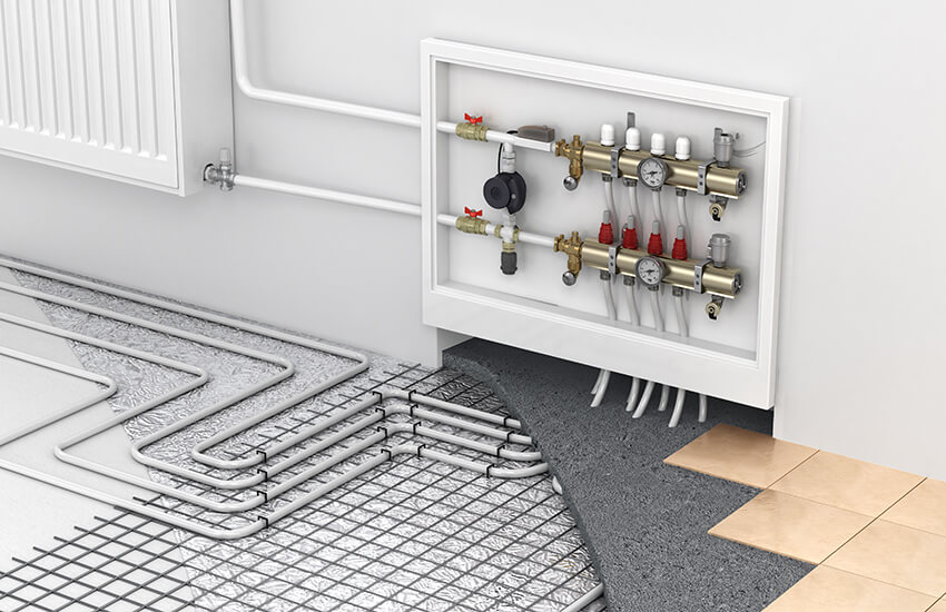 How does an underfloor heating manifold work?